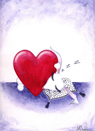 Love Dreams. Watercolour by Jane Seddon
