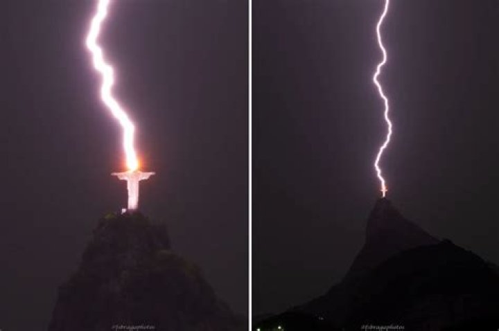
“A clear message from God”: Video of Christ the Redeemer getting struck by lightning in Brazil leaves netizens awestruck 